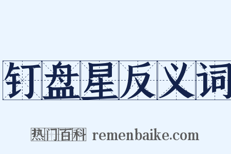 钉盘星反义词是什么意思的图片